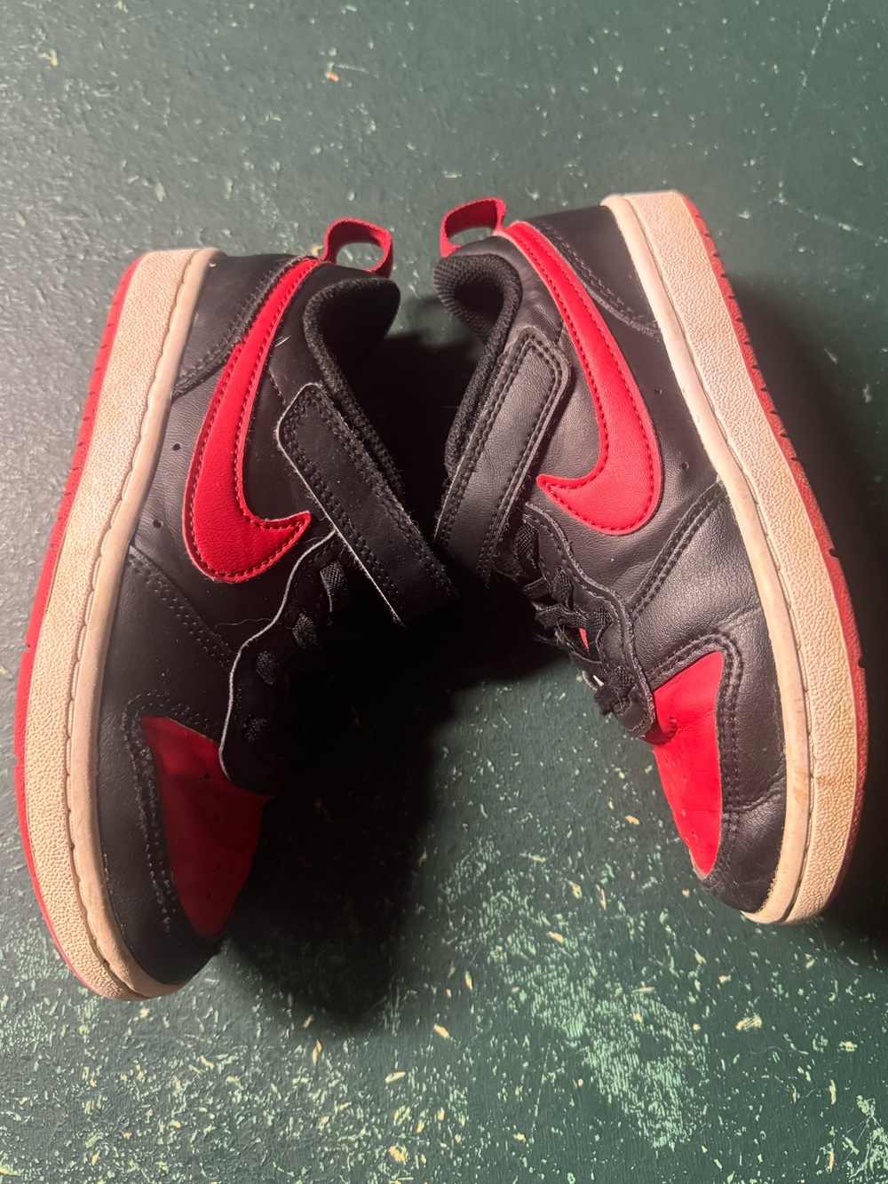 Kids Nike Red and Black Court Borough Low 2 - Size 13C